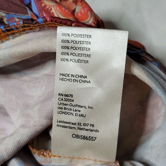 Free People Lana Paisley Print Surplice/Wrap Cropped Blouse - Picture 5 of 6